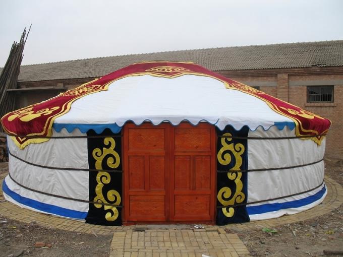 Tente de style de Yurt de toile de polyester de protection solaire chaude pour le logement de voyage