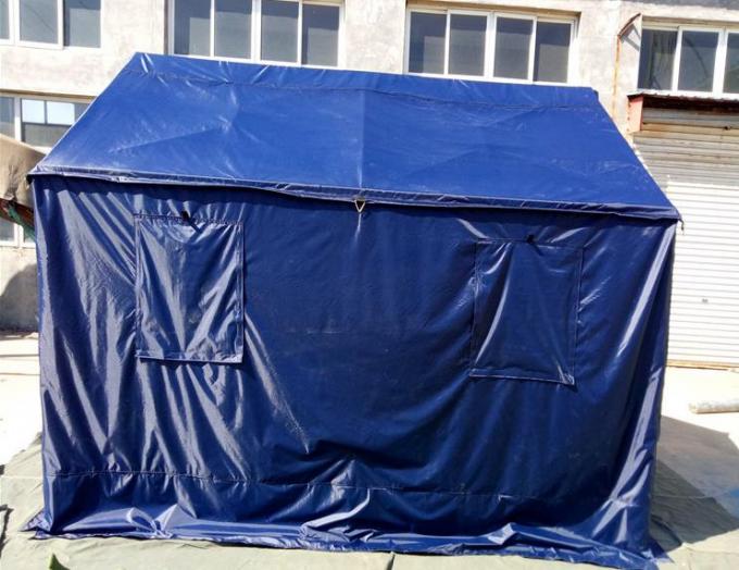 Résistant à hautes températures de police de tente extérieure bleue d'auvent avec le tissu d'Oxford