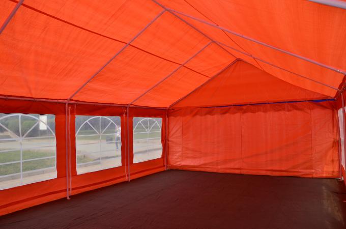 Tentes extérieures oranges de partie de grande capacité, tente facile de réception en plein air d'installation 
