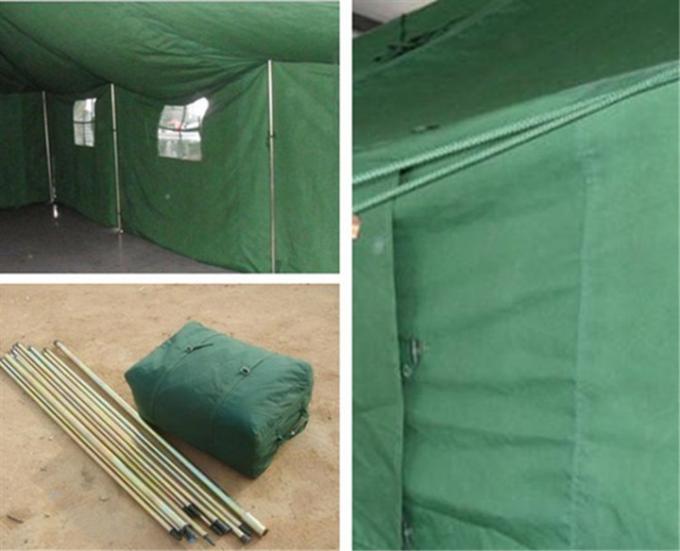 Preuve de putréfaction de tente d'armée de toile de tissu de PVC de réfugié avec le vent violent résistant