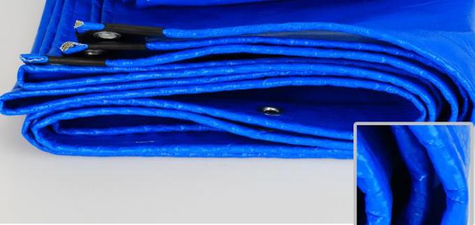 feuille bleue de bâche de largeur de 4m/bâche en plastique de feuille avec Sun - résistant