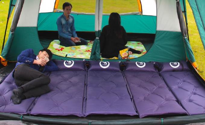 Couches extérieures de tente de camping de tissu de toile doubles avec le bon déchirement résistant