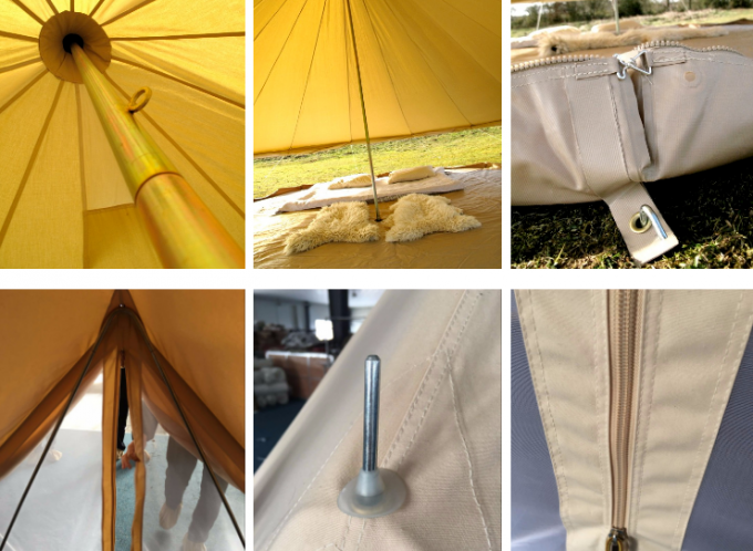 La tente de toile extérieure de luxe ferment la fermeture éclair des tentes de Yurt de tente/tentes de Bell pour camper