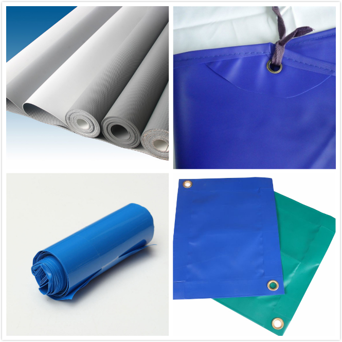 Tissu de bâche de PVC de polyester utilisé pour le camion et le rideau latéral en PVC