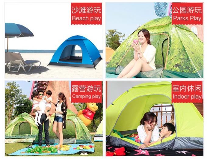 Tentes de camping imperméables de trekking flexible avec le plancher soudé de polyéthylène