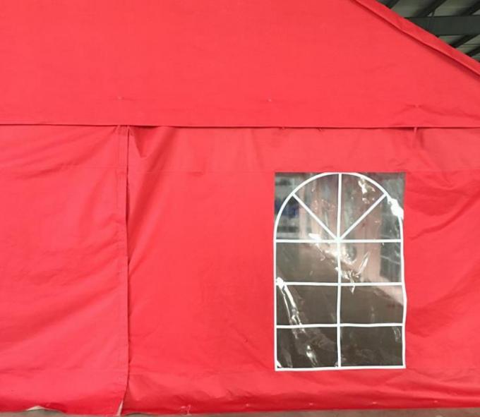 Matériel rouge de bâche de PE de tente de partie d'événement d'activités en plein air avec Windows