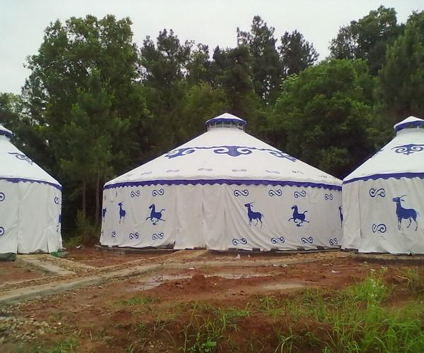 Maison mongole de tente d'activité de festival avec le tissu de couverture de résistance de feu de 4 couches