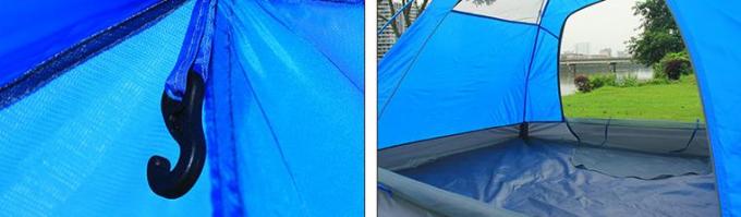 La conception moderne extérieure sautent la tente de famille avec le plancher et la fibre de verre Polonais d'Oxford