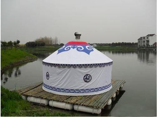Arrosez anti- les maisons de luxe de Yurt de diamètre de 8m avec la capacité de chargement de vent de 80km/H