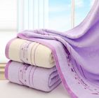 Pure Cotton Microfiber Bath Towels Anti - Fade With High Water Absorbency